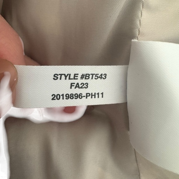 J. Crew - Purple Checkered Blazer Cropped Double Breast Blazer English Wool Sz 2 - Picture 9 of 10